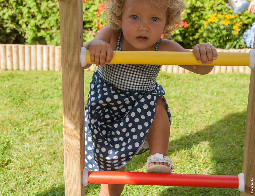 Jungle Casa | Wooden climbing frame with swings & climbing net